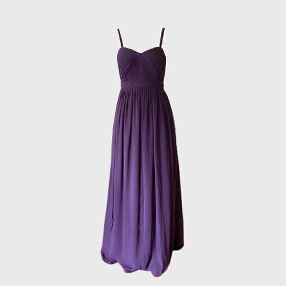 Jenny Yoo Collection Purple Chiffon Gown Size 8 - Picture 1 of 13